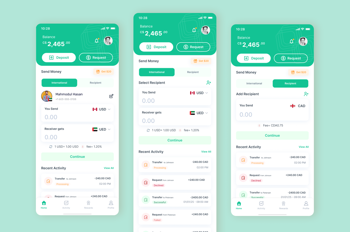 Finance App Desing Case3